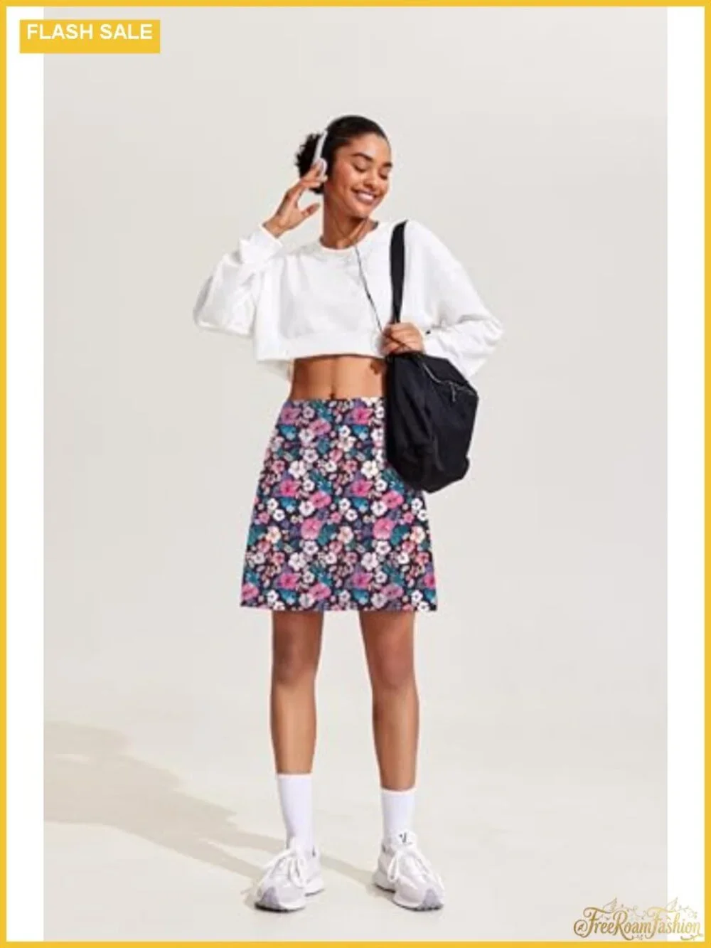 Women's High Waist Pleated Golf Skort with Pockets, Knee Length Athletic Tennis
